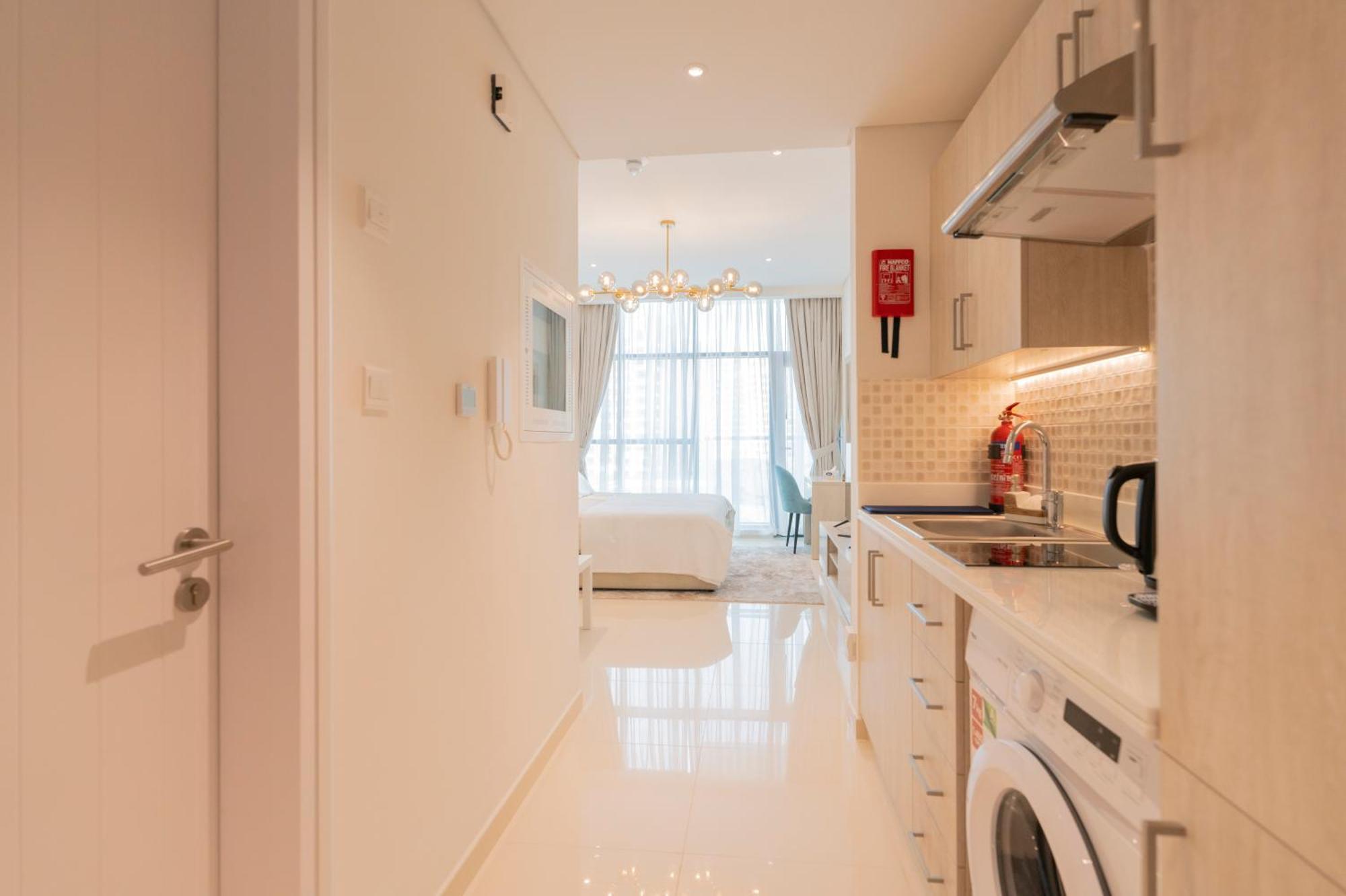 Luxury Studio, Seven Palm Residence-Palm Jumeirah Dubai Bagian luar foto
